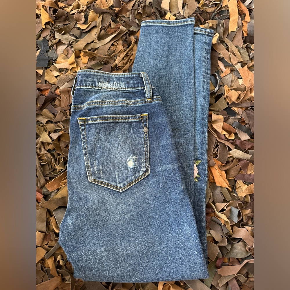 Miss me, floral jeans
